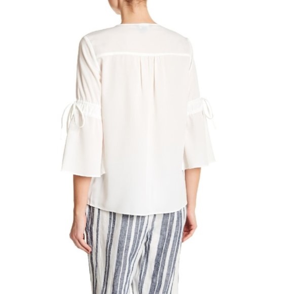 Ellen Tracy White Blouse - Picture 5 of 6